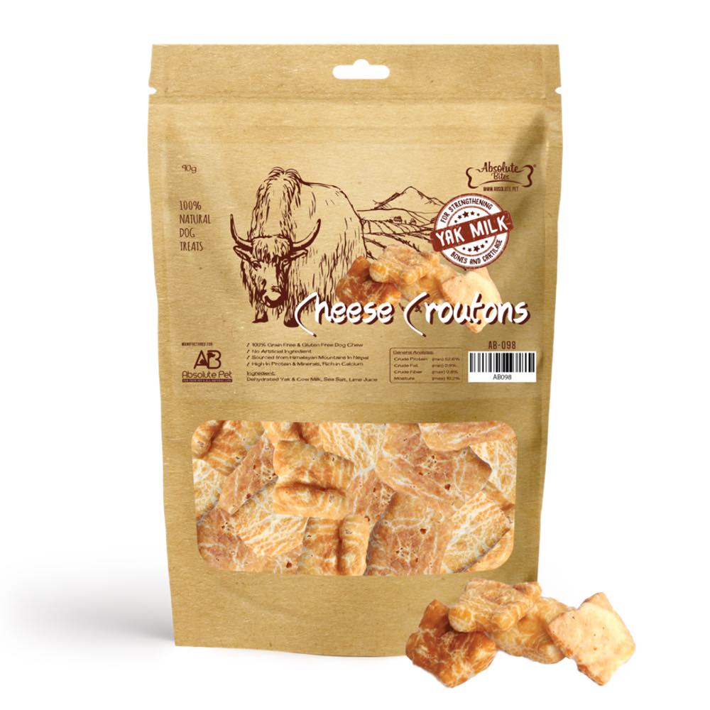 33% OFF: Absolute Bites Himalayan Yak Cheese Croutons Dog Treats 90g - Kohepets