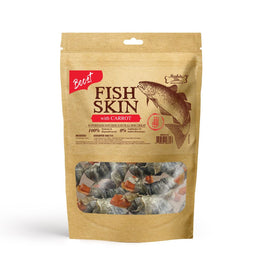 Absolute Bites Super Boost Fish Skin With Carrot Dog Treats - Kohepets