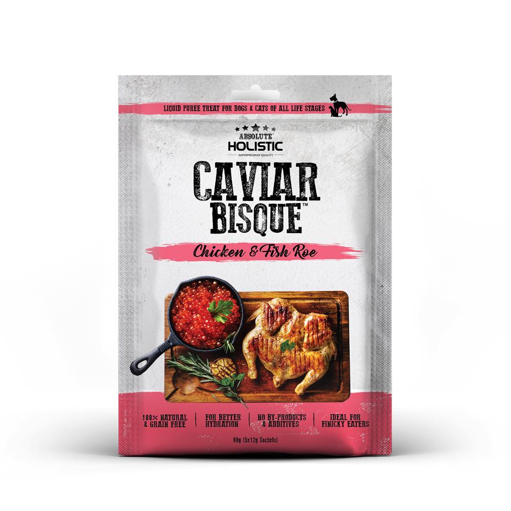 Absolute Holistic Bisque Chicken & Fish Roe Cat & Dog Treats | Kohepets
