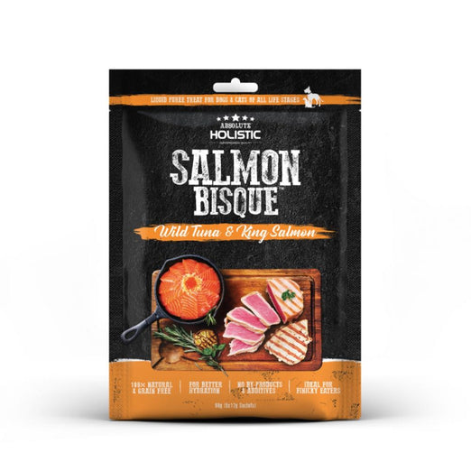 33% OFF: Absolute Holistic Bisque Wild Tuna & King Salmon Cat & Dog Treats 60g - Kohepets