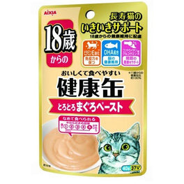 Aixia Kenko Tuna Paste For Cats +18yrs Pouch Cat Food 40gx12 - Kohepets