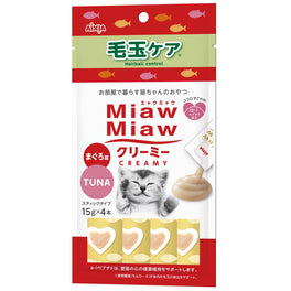 Aixia Miaw Miaw Creamy Tuna Hairball Control Liquid Cat Treats 60g - Kohepets