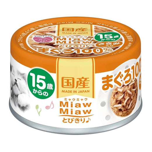 Aixia Miaw Miaw Tuna With Chicken for Senior Cats >15 yrs Canned Cat Food 60g - Kohepets