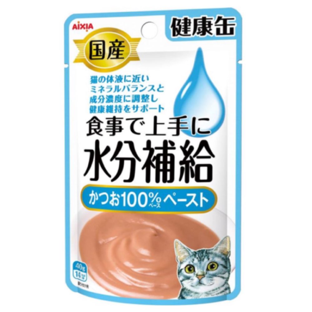 Aixia Kenko-Can Skipjack Tuna Paste Pouch Cat Food 40g x 12 - Kohepets