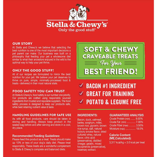 8 FOR $88: Stella & Chewy’s Crav'n Bac'n Bites Bacon & Duck Dog Treats 8.25oz - Kohepets