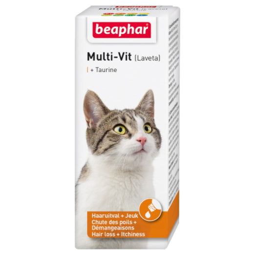 Beaphar Multi-Vitamin Laveta Taurine Liquid Cat Supplement 50ml - Kohepets