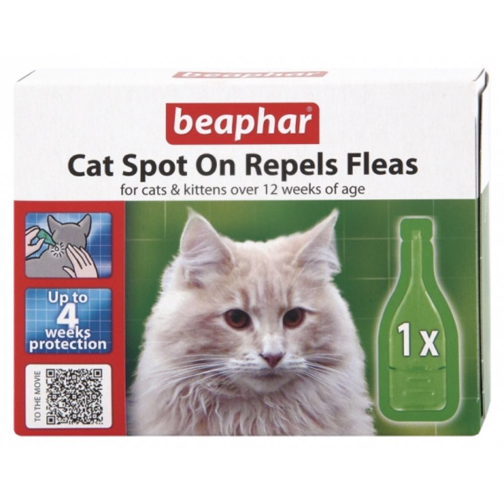 Beaphar Spot On Bio Repels Fleas (Margosa) for Cats (1 Vial) - Kohepets