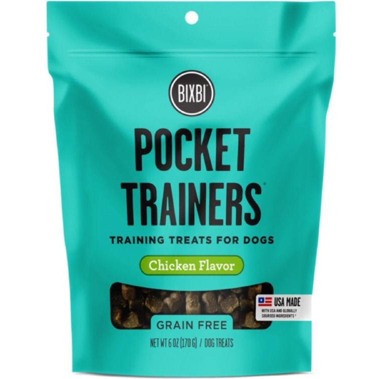 15% OFF: Bixbi Pocket Trainers Chicken Grain-Free Dog Treats 170g - Kohepets
