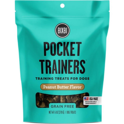 15% OFF: Bixbi Pocket Trainers Peanut Butter Grain-Free Dog Treats 170g - Kohepets