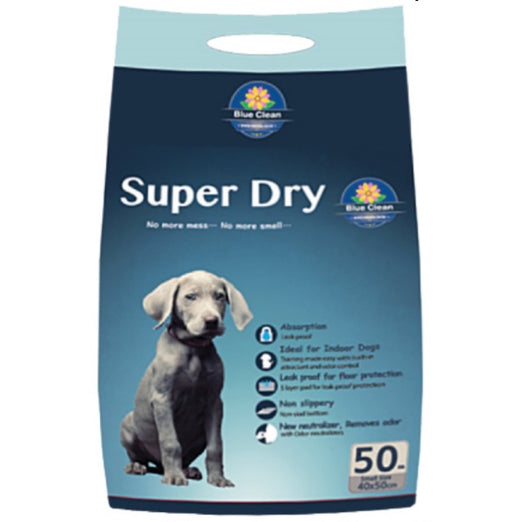 BUY 1 GET 1 FREE: Blue Clean Super Dry Super Absorbent Pee Pad For Dogs - Kohepets