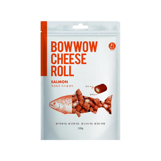 Bow Wow Salmon Cheese Roll Dog Treat Kohepets