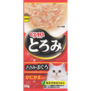 Ciao Toromi Line Chicken Fillet, Tuna & Crab Stick Grain-Free Pouch Wet Cat Treats 35g x 4