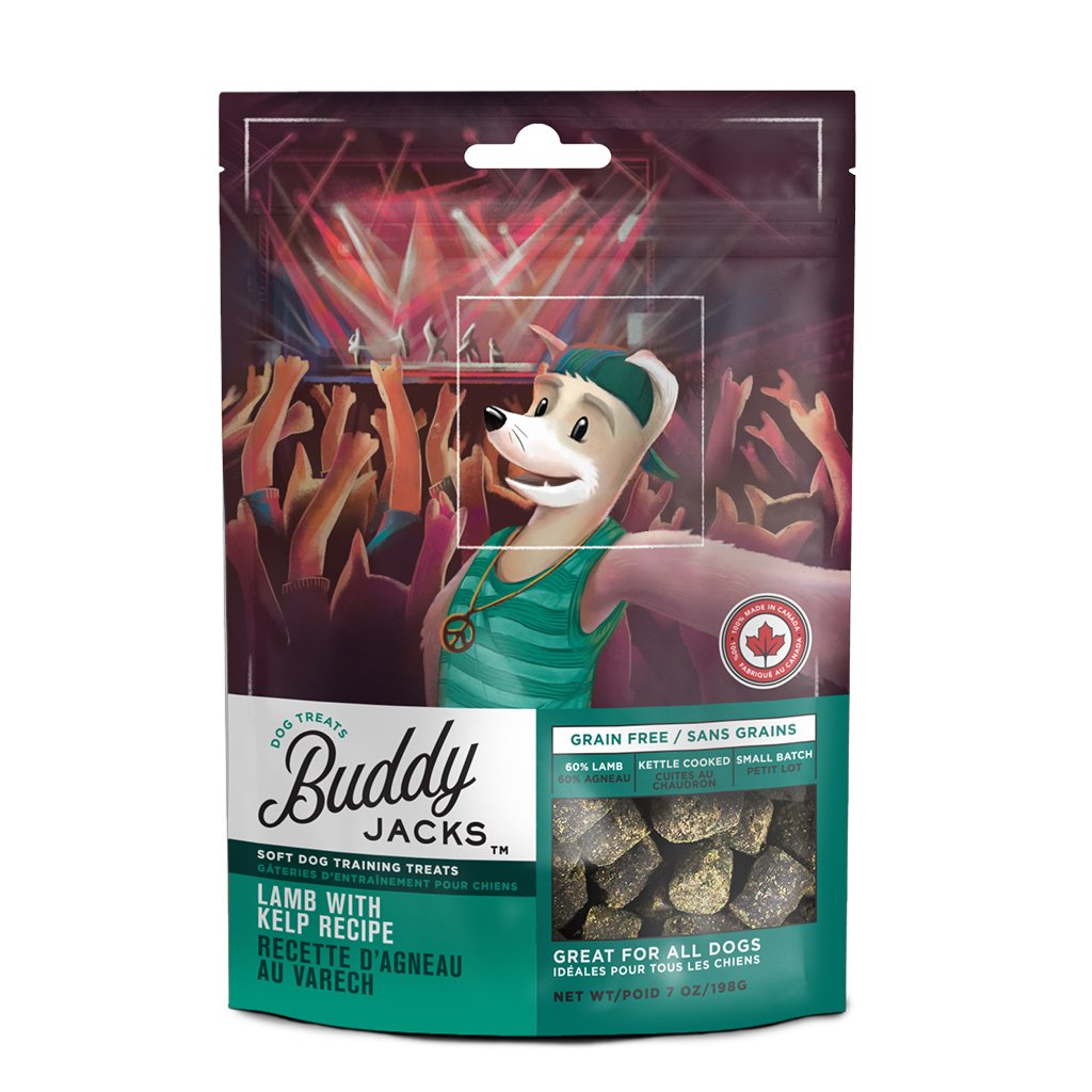 11% OFF (Exp 9 May): Canadian Jerky Buddy Jack's Lamb with Kelp Dog Treats 198g - Kohepets