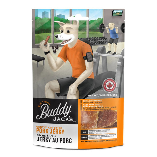 Canadian Jerky Buddy Jack’s Pork Jerky Air-Dried Dog Treats 56g - Kohepets