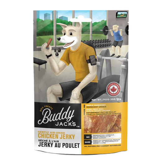 10% OFF (Exp 31 May): Canadian Jerky Buddy Jack’s Chicken Jerky Air-Dried Dog Treats 56g - Kohepets