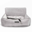 Nandog Luxe Dog Car Seat (Plush Light Grey)