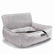 Nandog Luxe Dog Car Seat (Plush Light Grey) - Kohepets