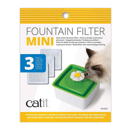 Catit Flower Mini Fountain Dual Action Filter 3ct - Kohepets