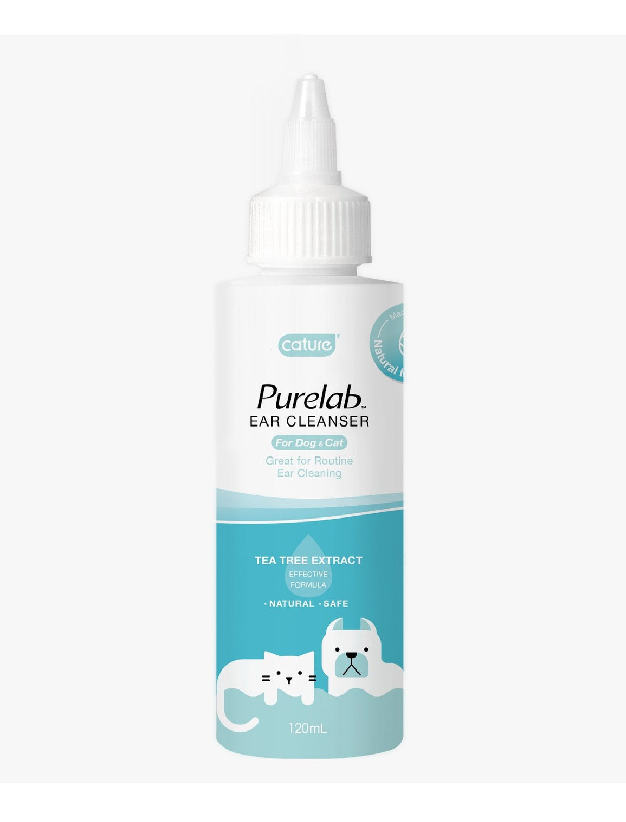 Cature Ear Cleanser Dirt & Mites Remover 120ml - Kohepets