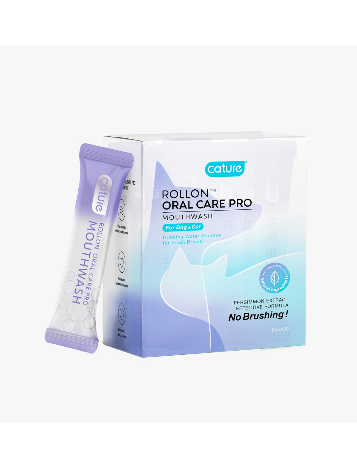 Cature Fresh Breath Mouthwash in Case - Kohepets