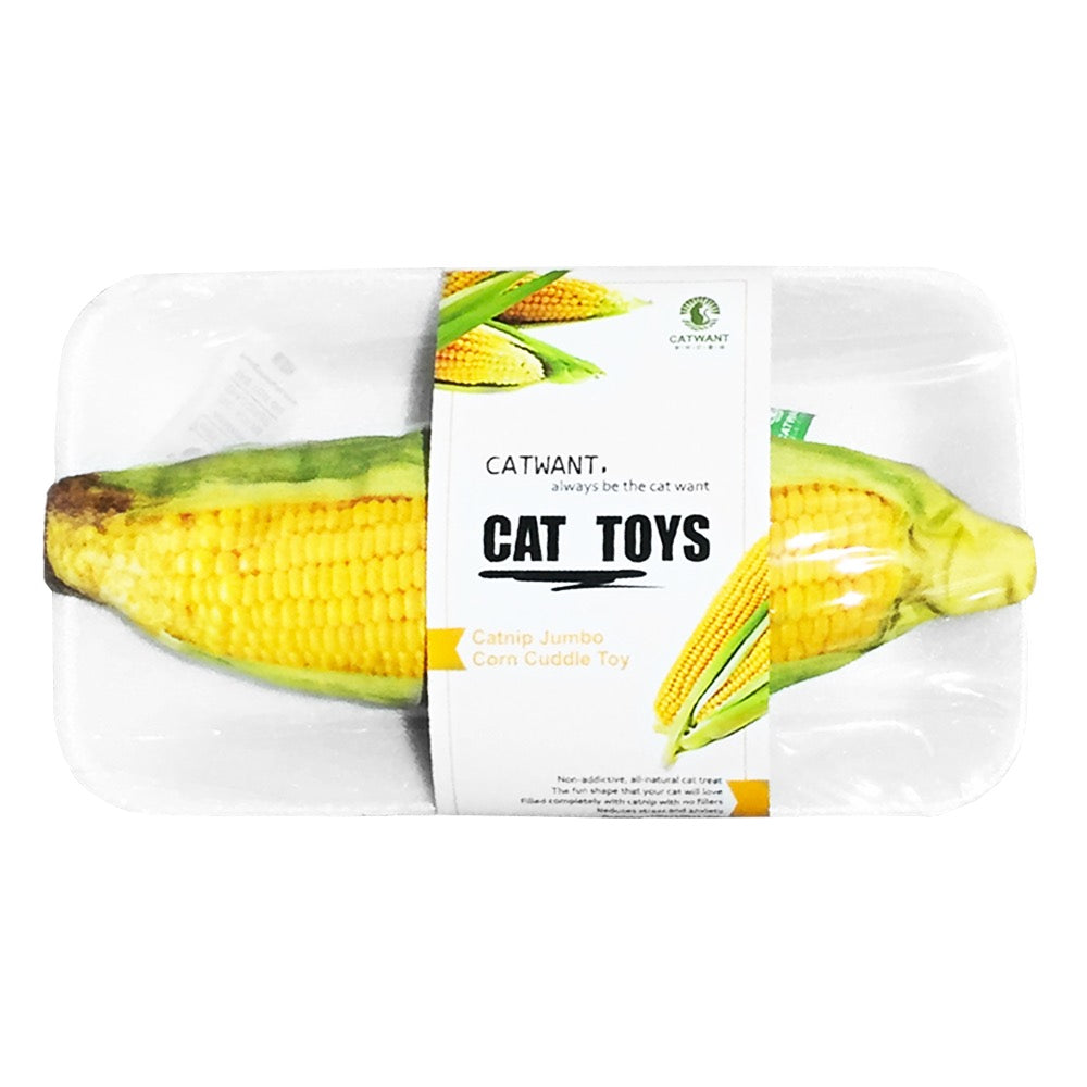CatWant Jumbo Corn Cuddle Cat Toy - Kohepets