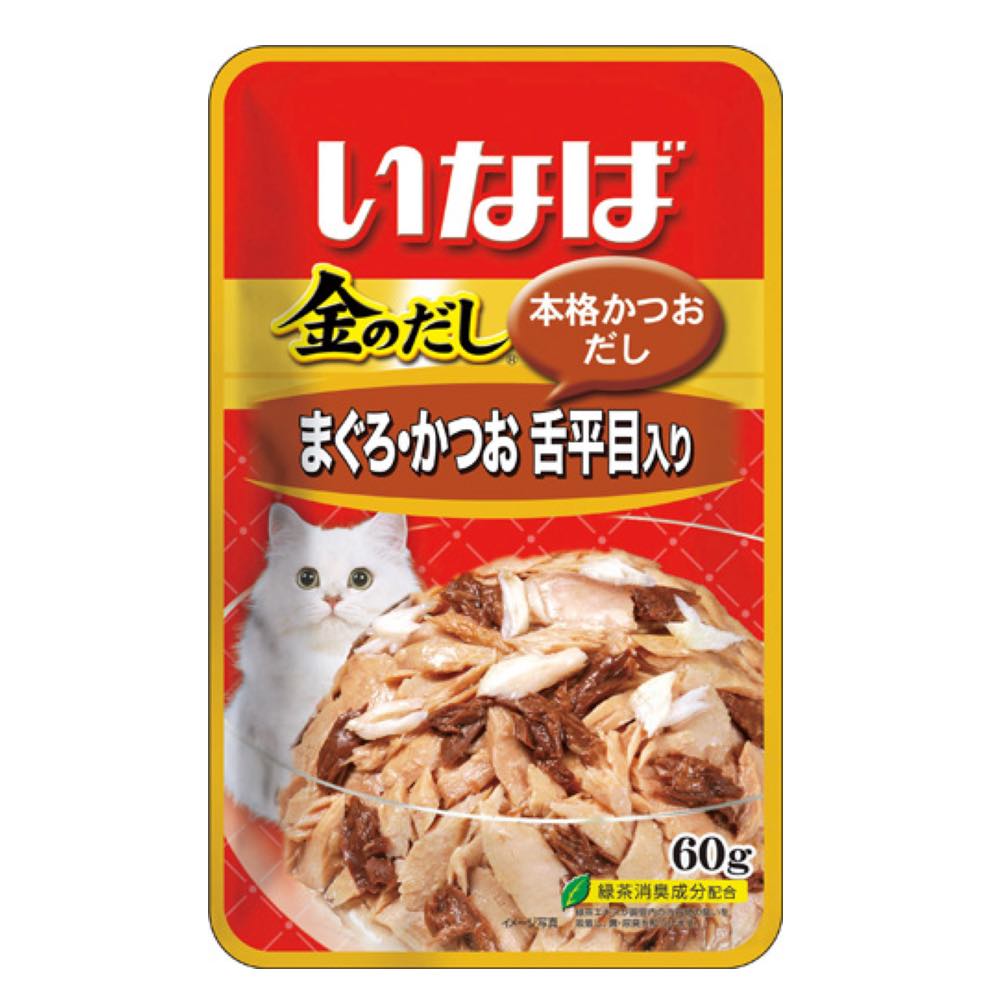 Ciao Golden Stock Tuna With Solefish Pouch Cat Food 60g x 12 - Kohepets