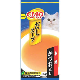 Ciao Dashi Soup Line Bonito Grain-Free Pouch Liquid Cat Treats 35g x 4 - Kohepets