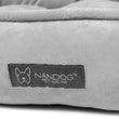 Nandog Reversible Luxe Big Dog Bed (Plush Grey) - Kohepets