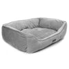 Nandog Reversible Luxe Big Dog Bed (Plush Grey) - Kohepets