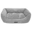 Nandog Reversible Luxe Big Dog Bed (Plush Grey) - Kohepets