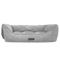 Nandog Reversible Luxe Big Dog Bed (Plush Grey) - Kohepets