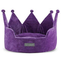 Nandog Luxe Crown Bed For Cats & Dogs (Plush Purple) - Kohepets