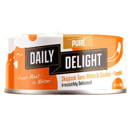 Daily Delight Pure Skipjack Tuna White & Chicken with Pumpkin Canned Cat Food 80g