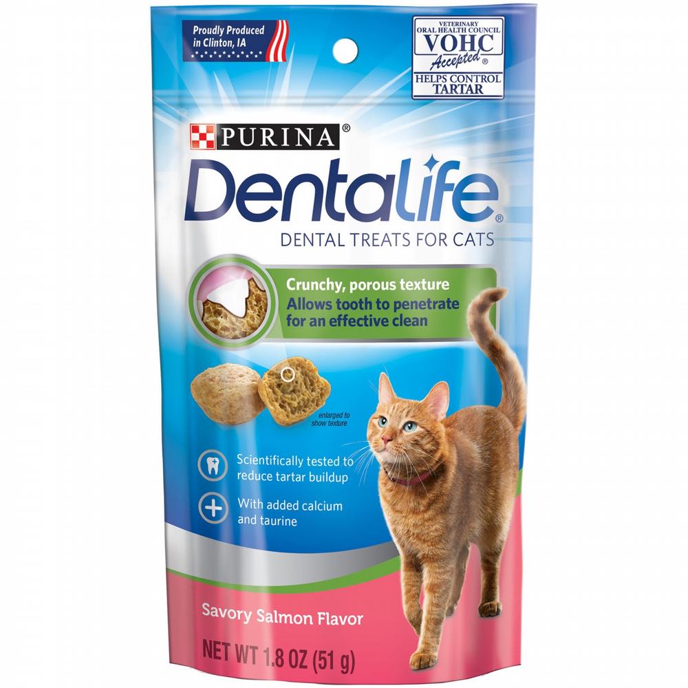 20% OFF: Dentalife Savory Salmon Dental Cat Treats 51g - Kohepets