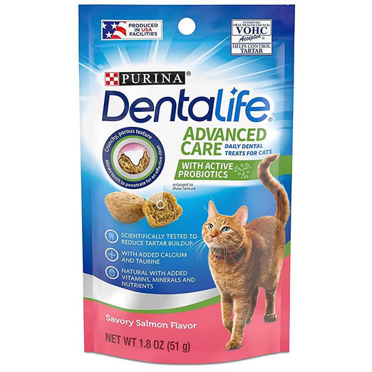 Dentalife Savory Salmon Dental Cat Treats 1.8oz (51g) - Kohepets