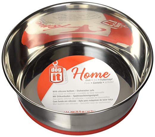 Dogit Design Home Anti-Slip Stainless Steel Dog Bowl - Kohepets