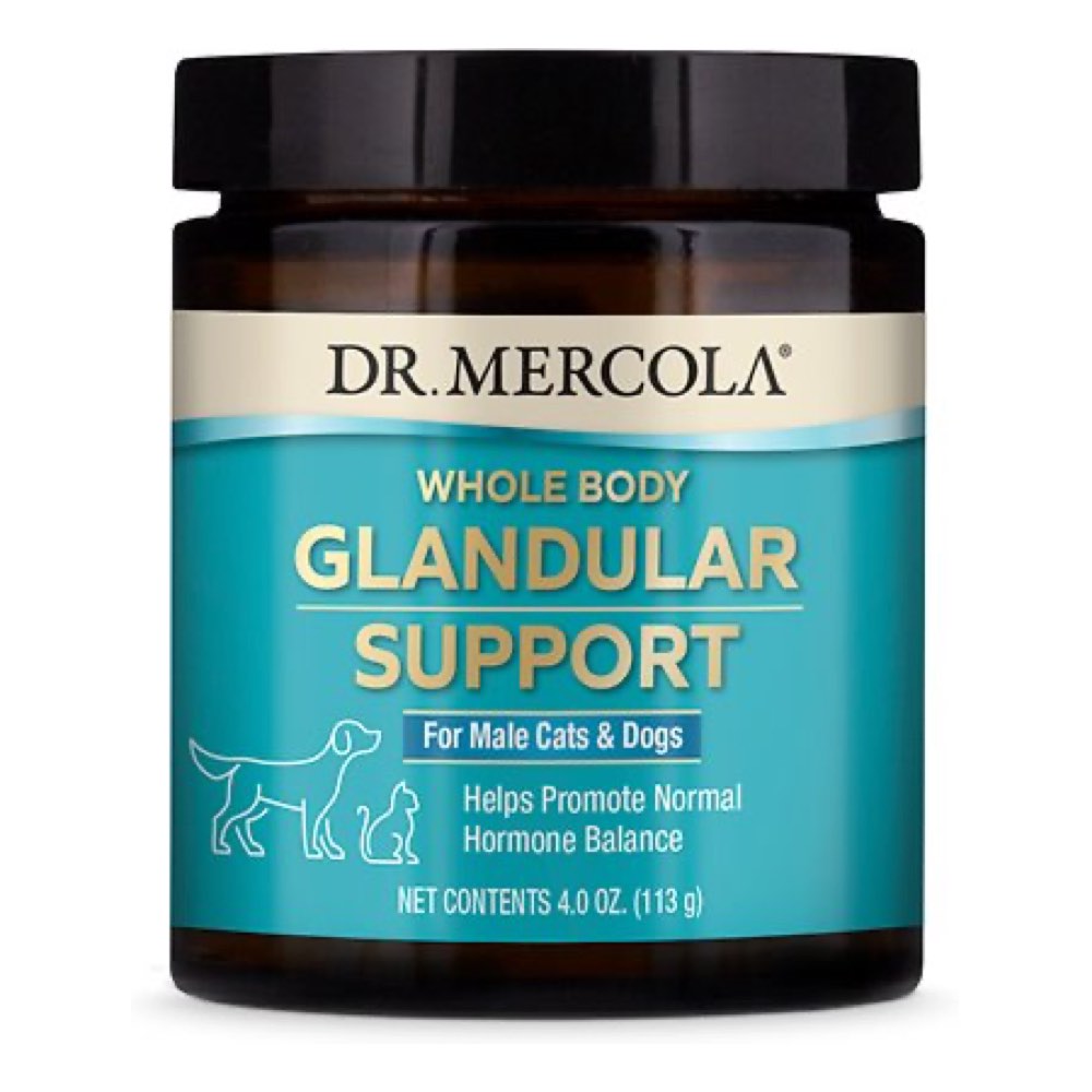 Dr. Mercola Whole Body Glandular Support Supplement For Male Cats & Dogs 4oz