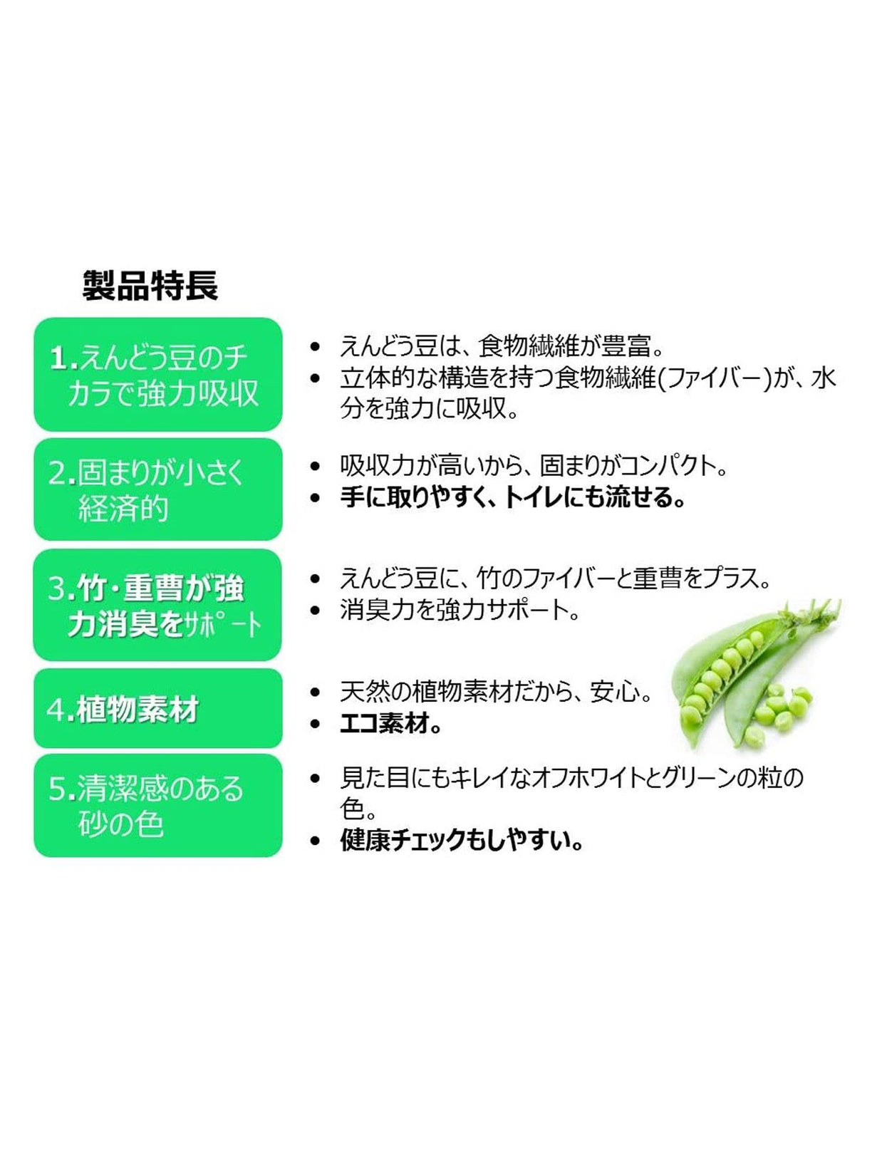 Earth Pet Green Pea Original Cat Litter 6L - Kohepets