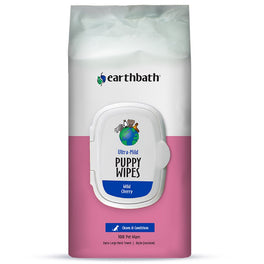20% OFF: Earthbath Wild Cherry Ultra-Mild Puppy Wipes 100pc