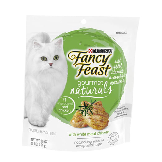 'UP TO 15% OFF': Fancy Feast Gourmet Naturals White Meat Chicken Adult Dry Cat Food - Kohepets
