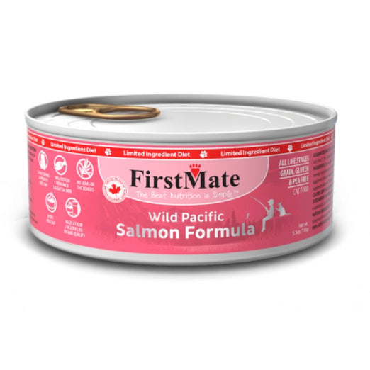 FirstMate Grain Free Wild Salmon Formula Canned Cat Food 156g - Kohepets