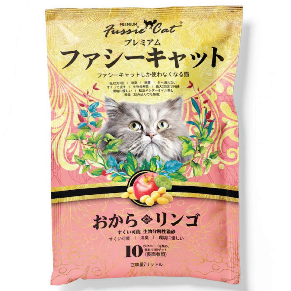 Fussie Cat Apple Soybean Cat Litter 7L - Kohepets