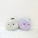 Hey Cuzzies Mochi Monsters Grey & Purpur Dog Toy