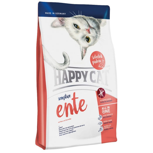 Happy Cat Sensitive Ente Duck Dry Cat Food 1.4kg - Kohepets