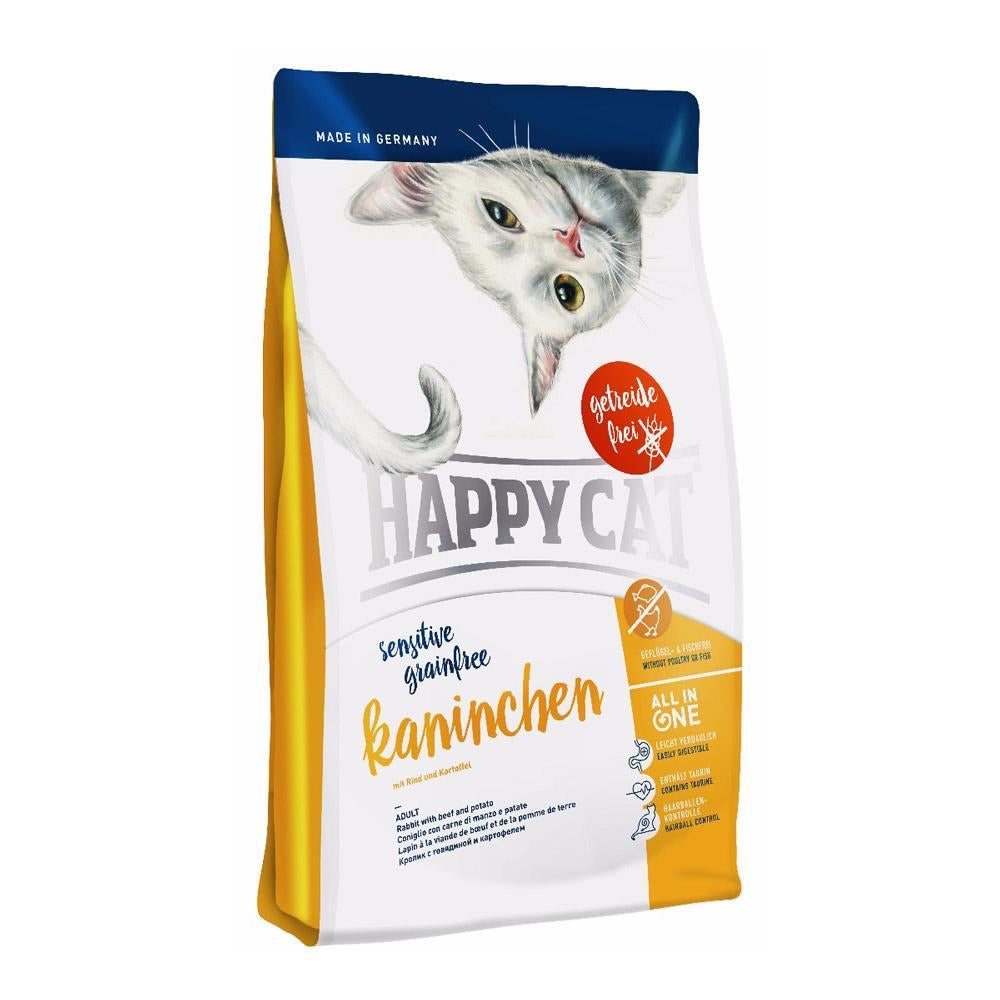 Happy Cat Kaninchen Rabbit Adult Sensitive Grain-Free Dry Cat Food 1.4kg - Kohepets