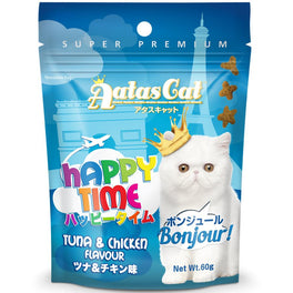 Aatas Cat Happy Time Bonjour! Tuna & Chicken Cat Treats 60g - Kohepets