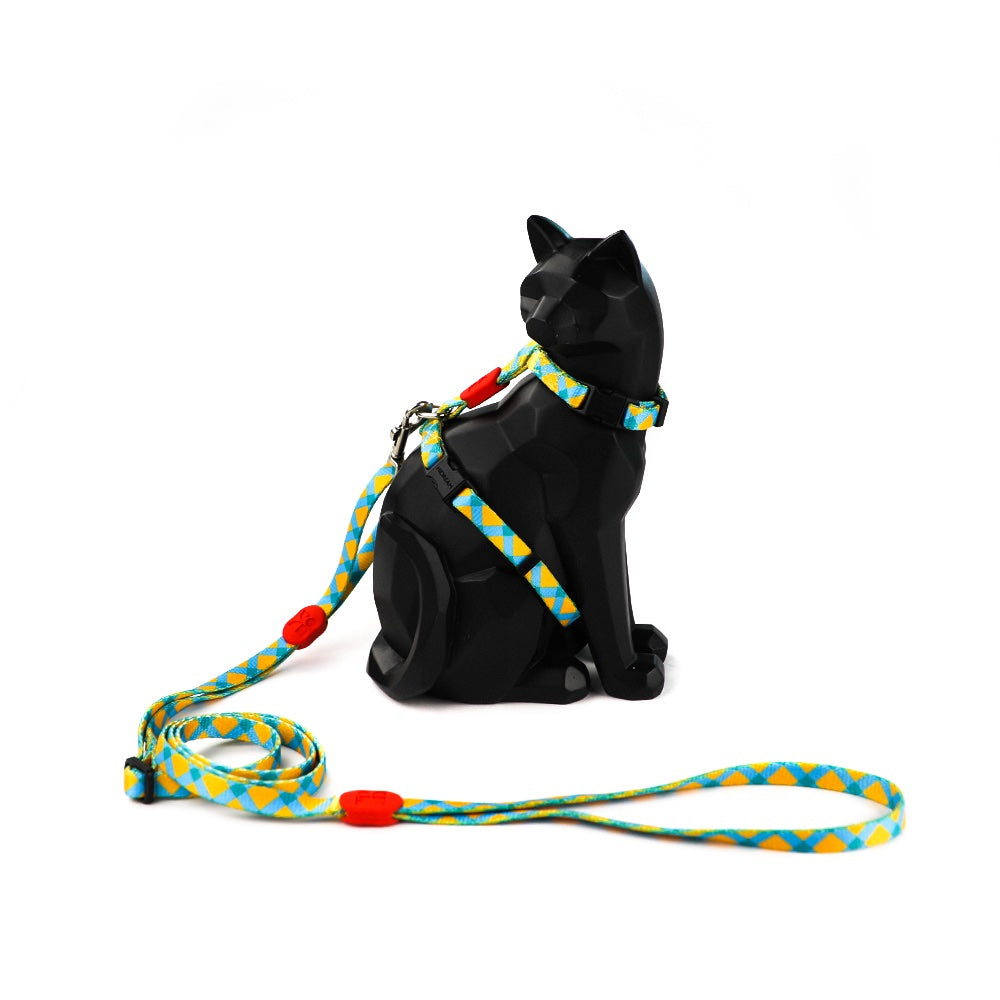 HiDREAM Profusion Cat H-Harness & Leash Set (Sunrise) - Kohepets