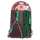 HiDREAM Rainbow Mini Dog Harness & Leash Set (Green)