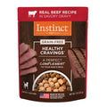9% OFF: Instinct Healthy Cravings Real Beef Recipe Grain-Free Wet Dog Food Topper 3oz - Kohepets