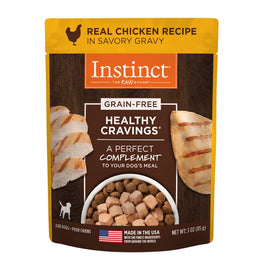 9% OFF: Instinct Healthy Cravings Real Chicken Recipe Grain-Free Wet Dog Food Topper 3oz - Kohepets